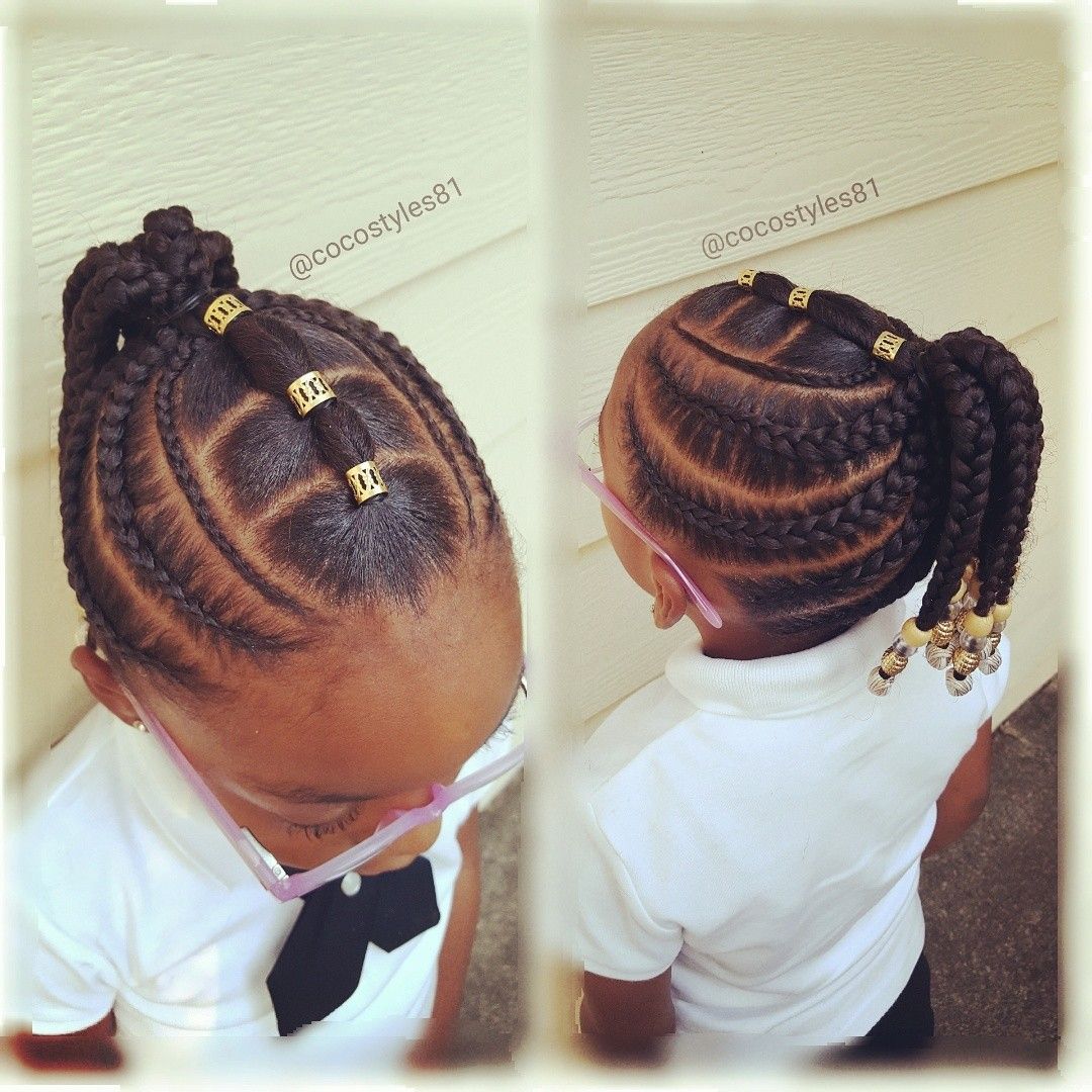 By These Braids Your Daughter Will Be Very Comfortable In School   Cute Hairstyles For Kids Hairstyleforblackwomen.net 63 