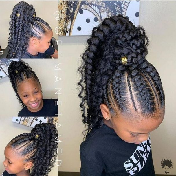 Perfect Cornrow Braiding Models For Teenager Kids – Braids Hairstyles ...