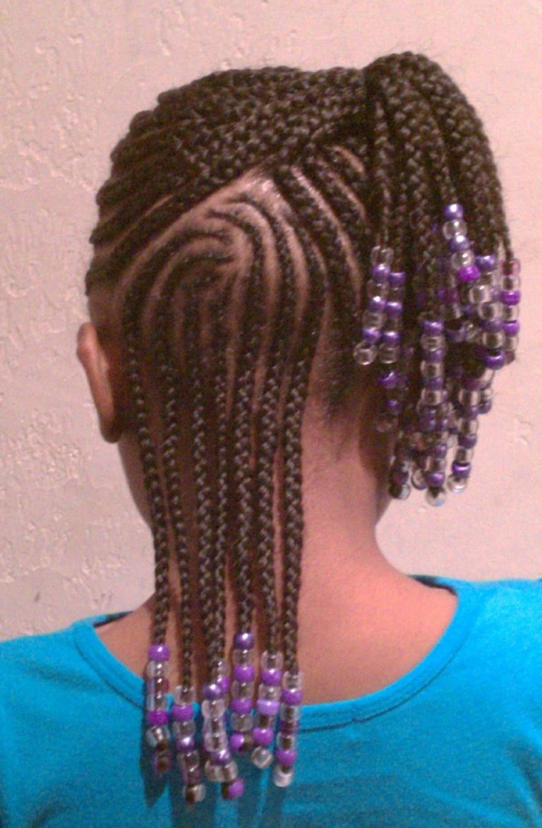 Zigzag Design Hairstyles For Special Events - Braids Hairstyles for Kids