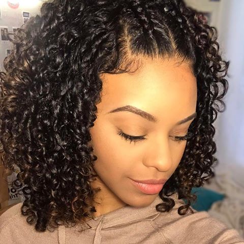Bright Curly Style For Short Hair – Braids Hairstyles for Kids