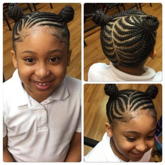 Braided Bun Hairstyles For Black Girls – Braids Hairstyles for Kids