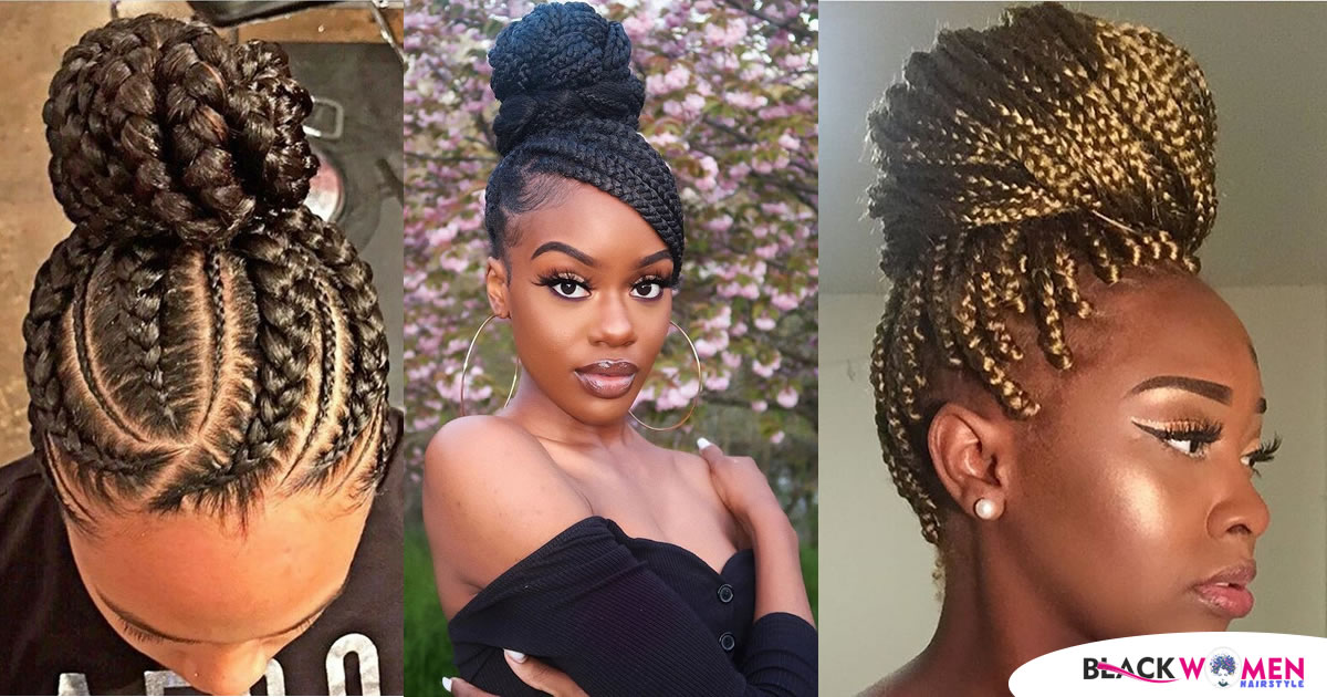 Valentine’s Day Romantic Bun For Black Women – Braids Hairstyles for Kids