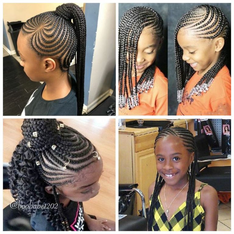 Sweet Cornrows For Cute Little Girls