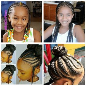 Sweet Cornrows For Cute Little Girls