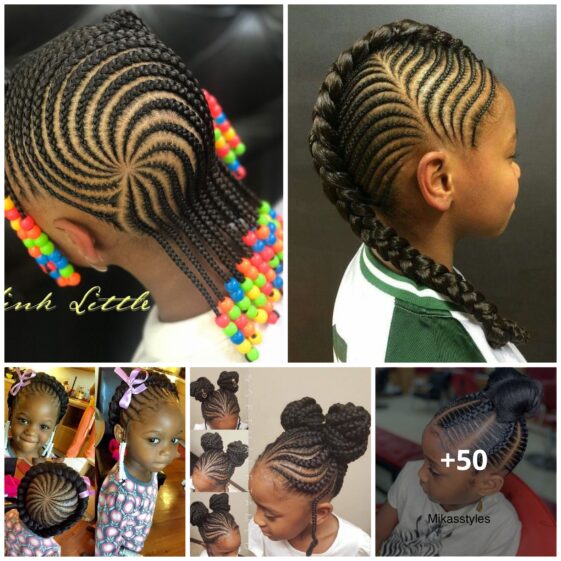 50 Beautiful Ghana Weaving Hairstyles For Kids – Braids Hairstyles for Kids