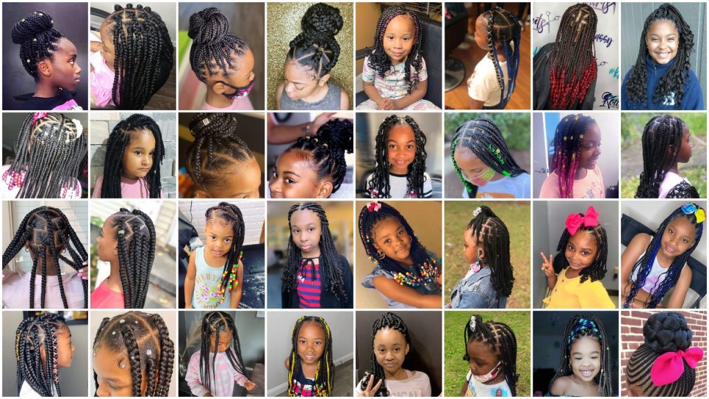 Box Braids for Kids- 100 Best Protective Hairstyles for Kids in 2024 ...