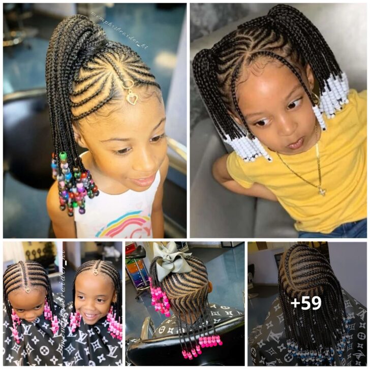 Braids for Kids- 59 Kids Braids with Beads Hairstyles – Braids ...