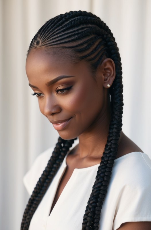 57 Simple Cornrow Ideas For Women