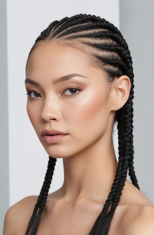 57 Simple Cornrow Ideas For Women