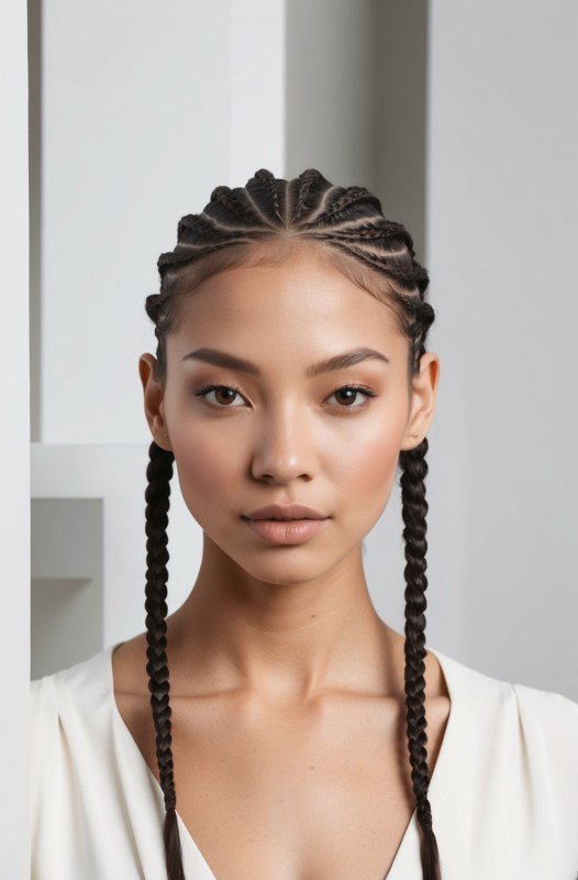 57 Simple Cornrow Ideas For Women