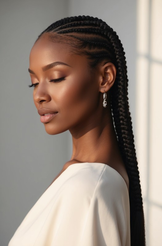 57 Simple Cornrow Ideas For Women