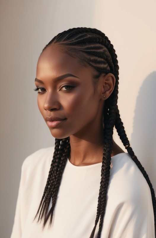 57 Simple Cornrow Ideas For Women