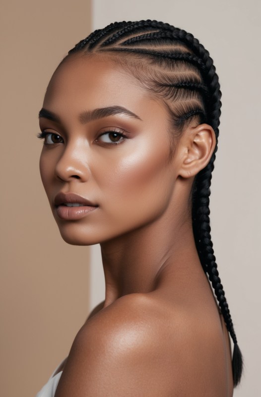 57 Simple Cornrow Ideas For Women