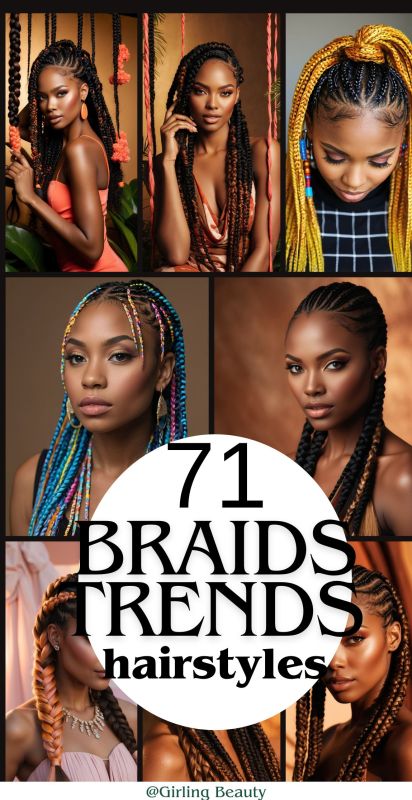 70 Latest Braids Hairstyles For Young Girls