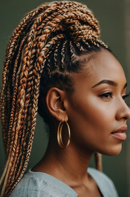 70 Latest Braids Hairstyles For Young Girls