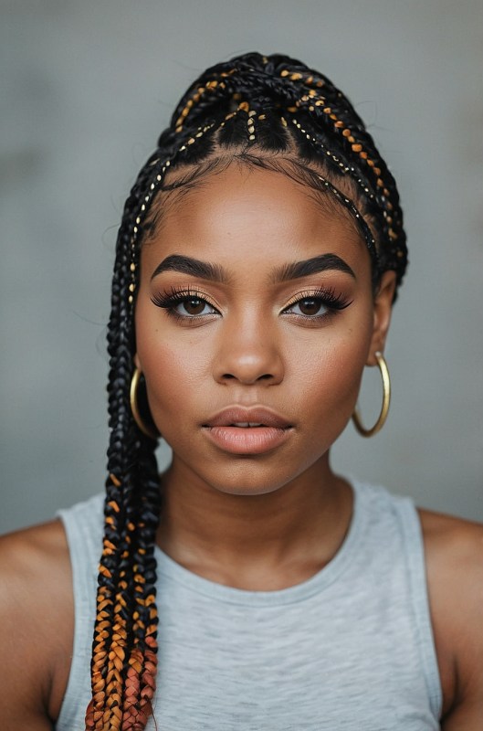 70 Latest Braids Hairstyles For Young Girls