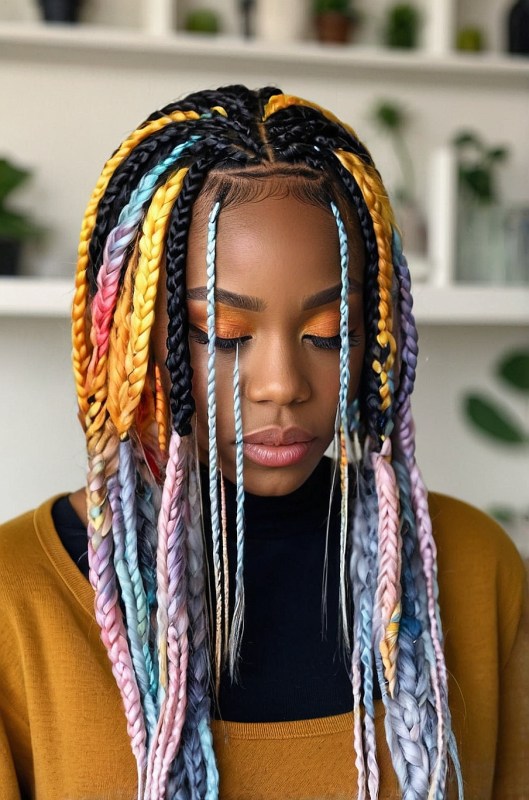 70 Latest Braids Hairstyles For Young Girls