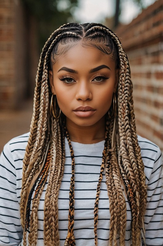 70 Latest Braids Hairstyles For Young Girls