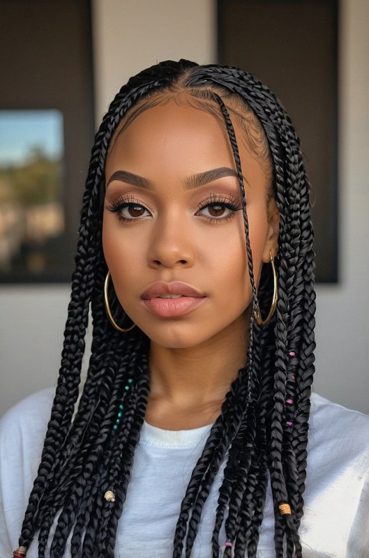 70 Latest Braids Hairstyles For Young Girls