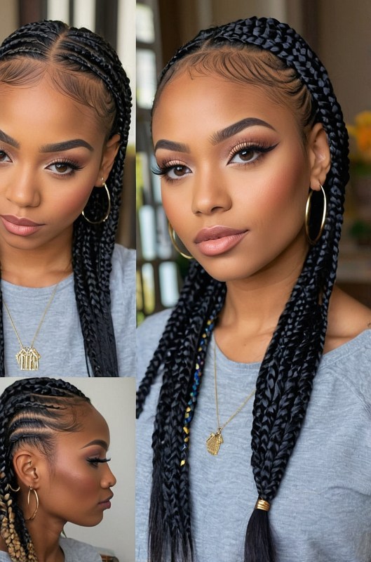 70 Latest Braids Hairstyles For Young Girls