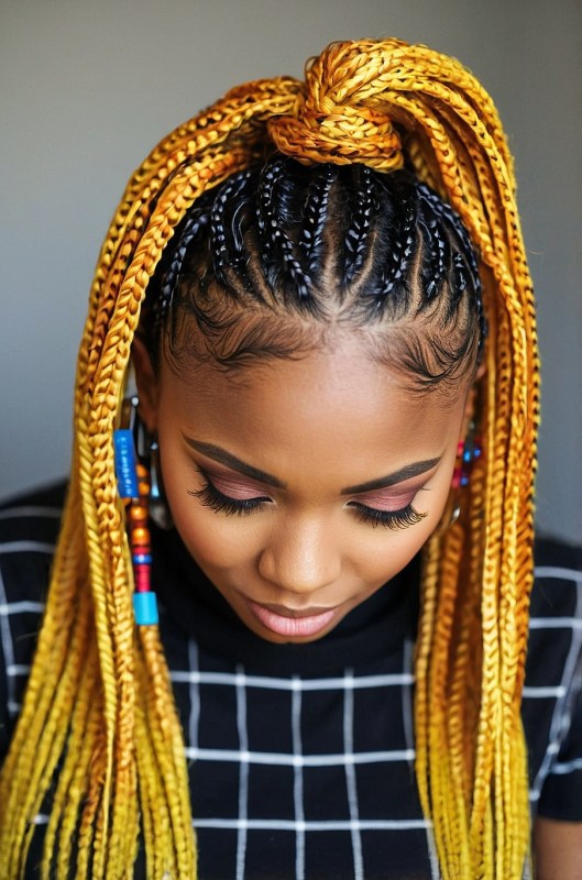 70 Latest Braids Hairstyles For Young Girls