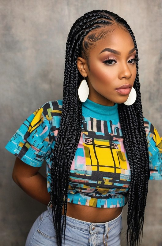 70 Latest Braids Hairstyles For Young Girls