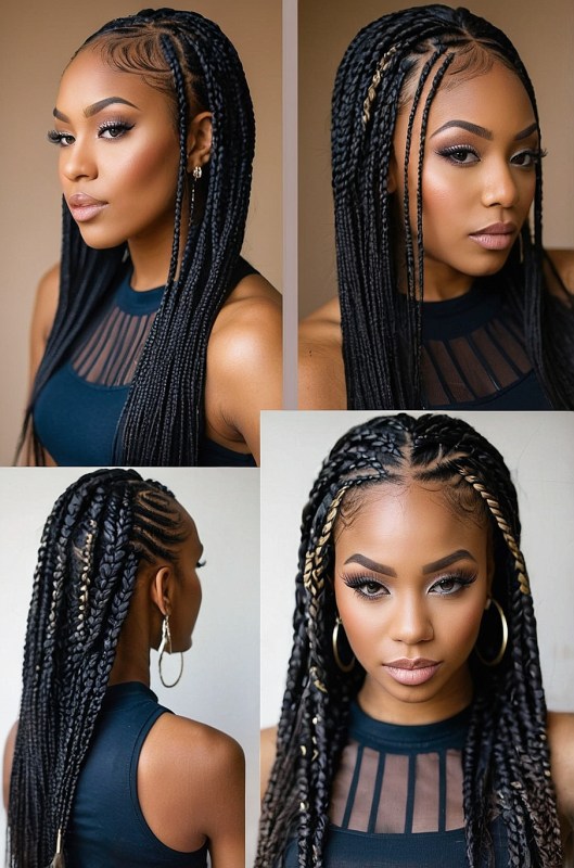 70 Latest Braids Hairstyles For Young Girls