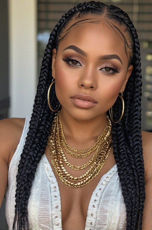 70 Latest Braids Hairstyles For Young Girls