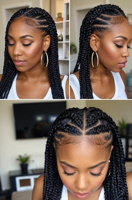 70 Latest Braids Hairstyles For Young Girls