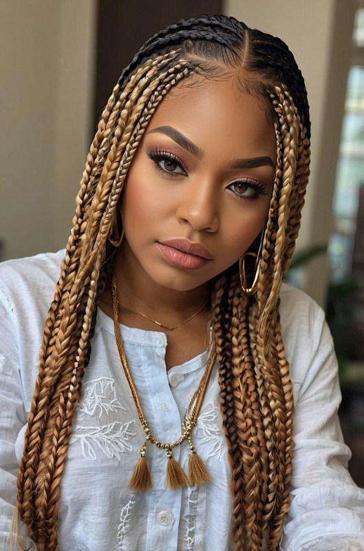 70 Latest Braids Hairstyles For Young Girls