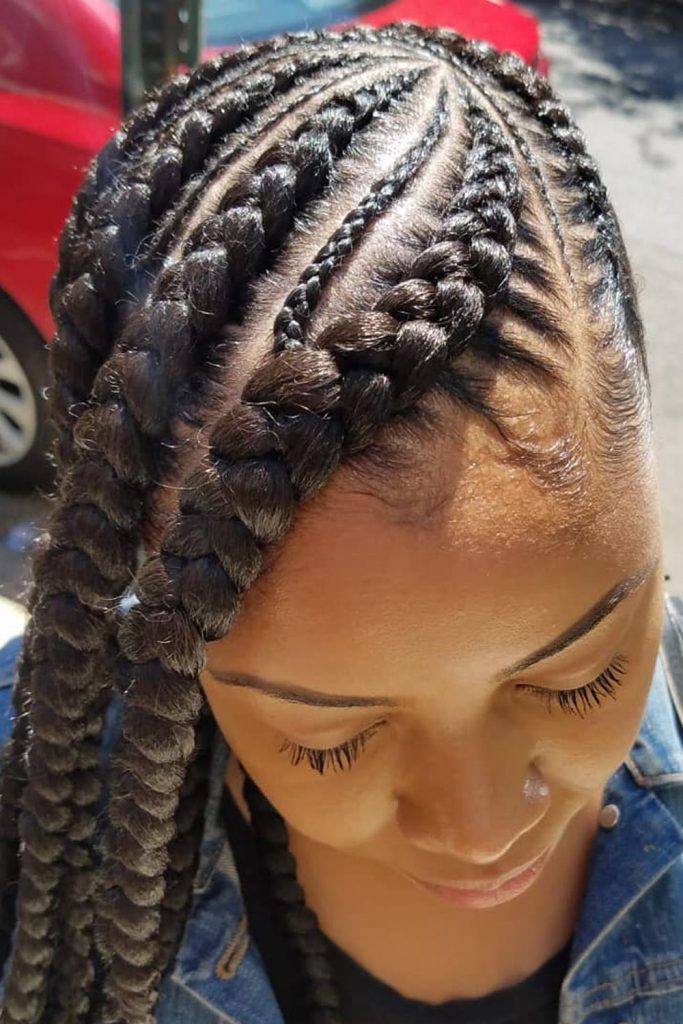 Wheel-Patterned Jumbo Lemonade Braids